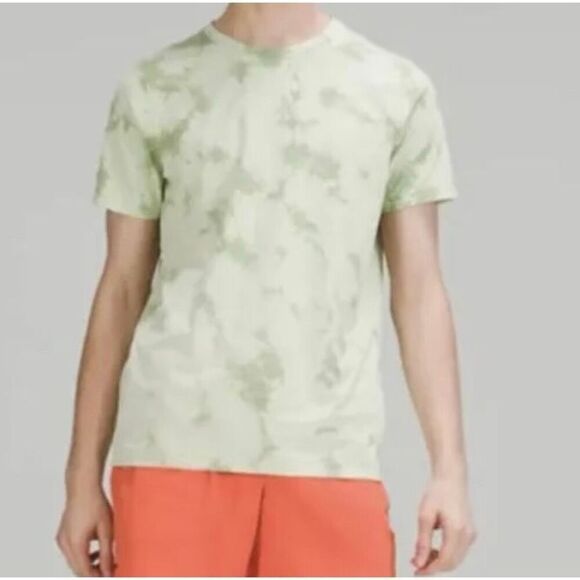 Lululemon The Fundamental Tee Shirt Tie Dye Green T Shirt XL LM3CF3S - Picture 2 of 4